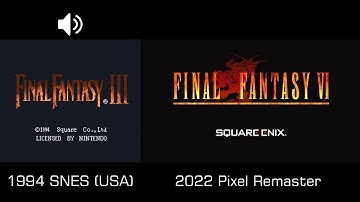 Final Fantasy VI Intro Comparison 1994 SNES vs. 2022 Pixel Remaster