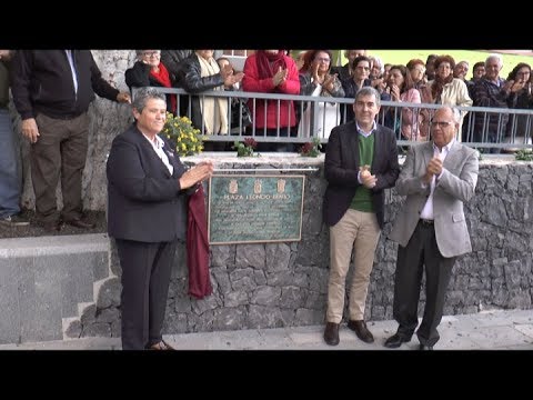 Inauguración de La Plaza de Leoncio Bento en Agulo