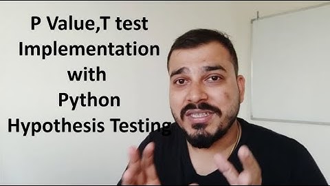 Tutorial 33- P Value,T test, Correlation Implementation with Python- Hypothesis Testing