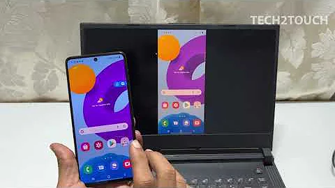 How to do screen mirroring in Samsung Galaxy M52 - Cast screen to PC /Laptop