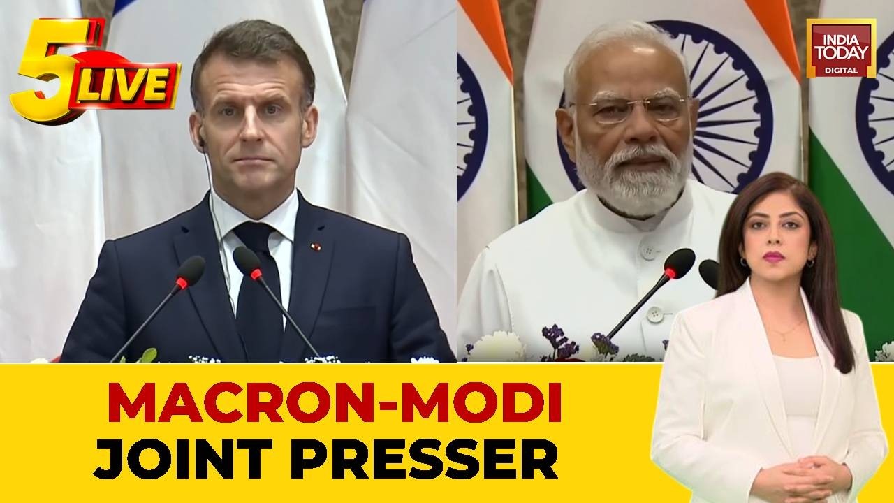 India-France Strategic Ties: PM Modi And President Macron Inaugurate H125 Helicopter Line | Presser
