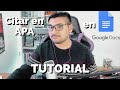 ¿CÓMO CITAR EN APA CON GOOGLE DOCS?