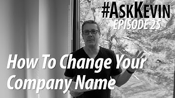 How To Change The Name of Your Company