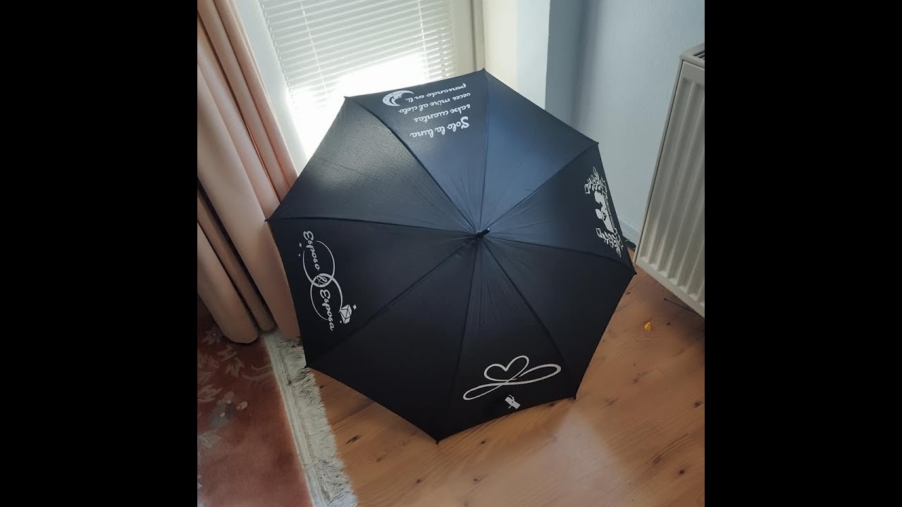 Regenschirm beplotten für Anfänger