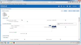 Oracle Fusion Applications RTL Technologies HCM Training Create Locations Video