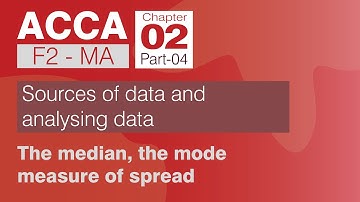 ACCA F2 / MA Ch02P04 Median, mode and measure of spread (urdu/hindi)