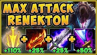 WTF! LETHAL TEMPO CROC GIVES 6 AUTOS A SECOND?? RENEKTON SEASON 9 TOP GAMEPLAY! - League of Legends