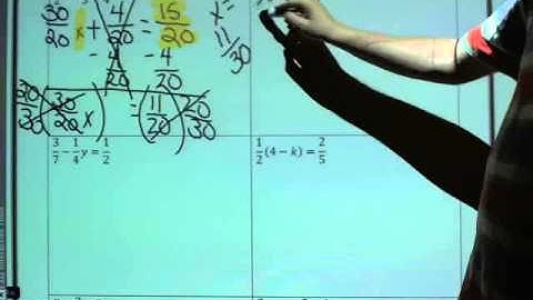 Eighth Grade Video Lesson - Solving Two Step Equations with Fractions