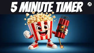 5 Minute Timer – Popcorn Explosion 🍿💥