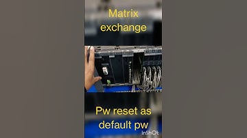 Matrix EPABX password reset