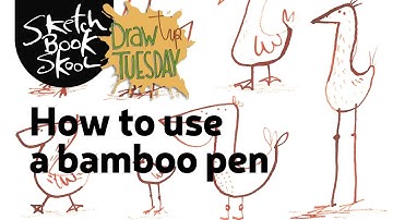 How to use a bamboo pen