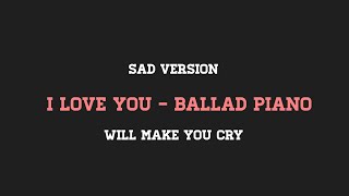 TREASURE - I LOVE YOU (PIANO BALLAD VERSION) it will make you cry