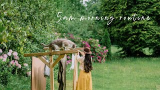 #72 | 5am Summer Morning Routine in the Countryside | Simple & Slow Life