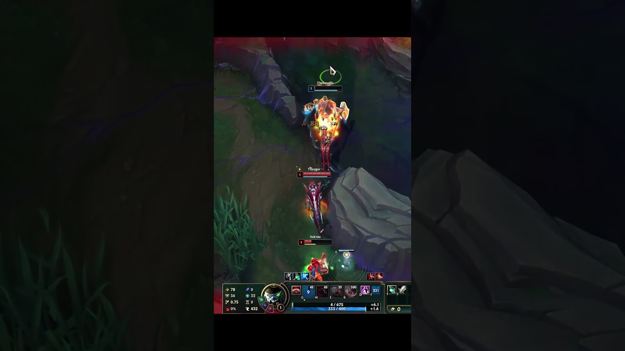 TheBausffs vs Akali - Outplay - League of Legends #shorts