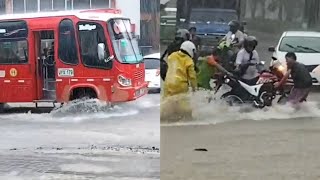 Riñas, emergencias y otras curiosidades, dejó aguacero en Barranquilla