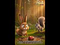 The Little Fox Learned to Share 🦊❤️  Kids Moral Story #shorts। Learning Through Stories।