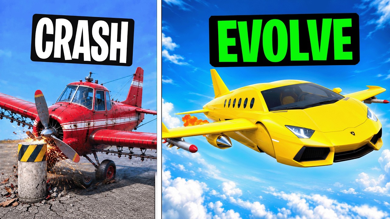 Every Time I Crash, My Plane EVOLVES in GTA!
