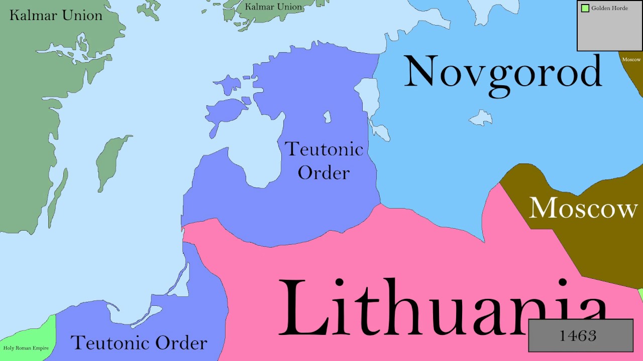 History of the Baltic Region, Every Year (1000 2016) YouTube