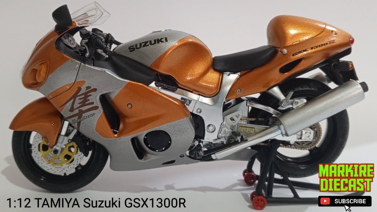 ASMR : TAMIYA 1:12 Suzuki GSX1300R Hayabusa (first gen). Rare