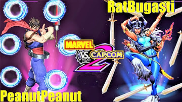 MvC2 Mvci Umvc3 PeanutPeanutnut vs RatBugasti (PSN PS3)  pt 1