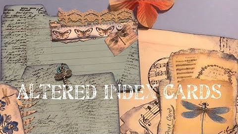 Altered index card ephemera for an inspire dragon fly junk journal #ephemera #junkjournal