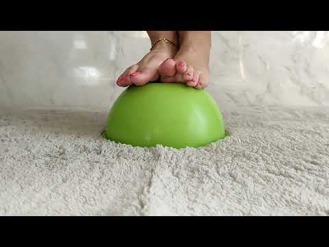 Feet ASMR Session 🦶 Stepping on a Tupperware