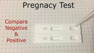 pregnancy test - أختبار الحمل فى المنزل/ شوف الفرق بين النتيجة السلبي والأيجابي