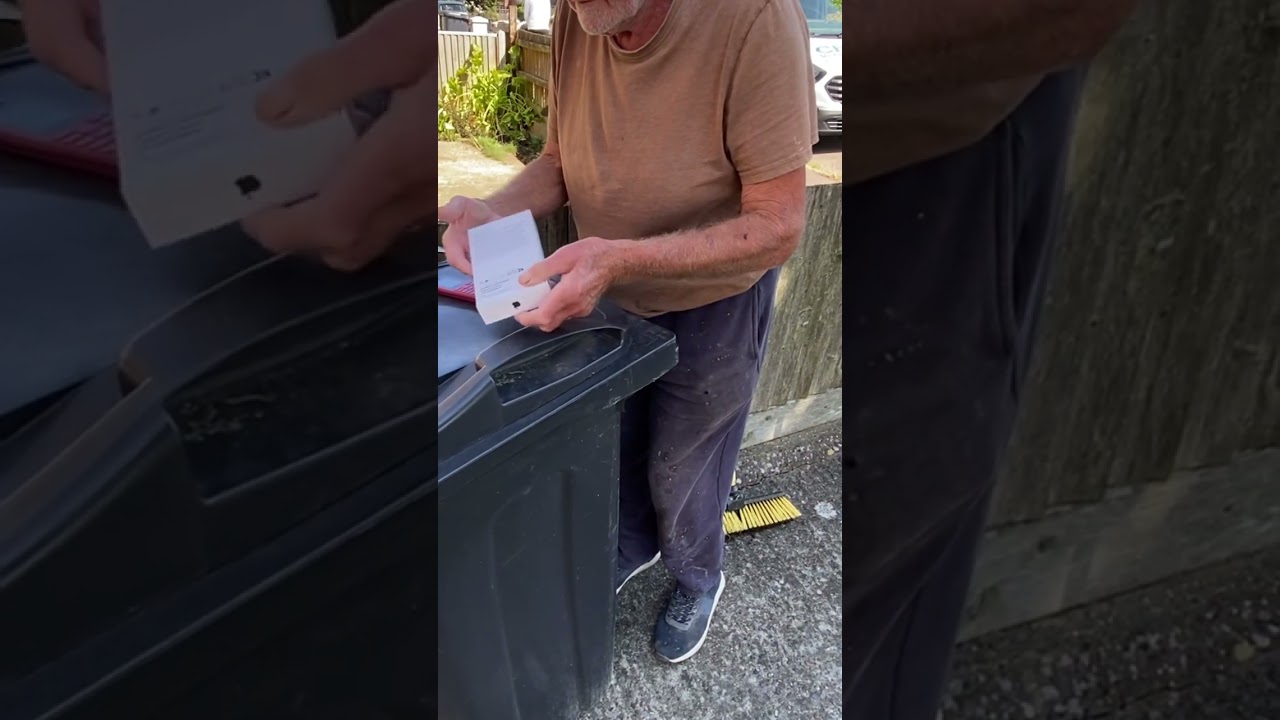 I brought the old bricklayer a new iPhone