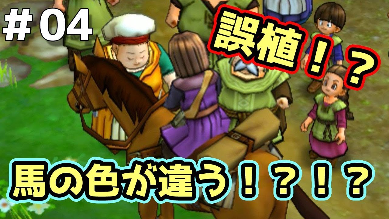 ドラクエ11実況 誤植 バグ 馬の色が違うんですけど Part4 3ds Youtube