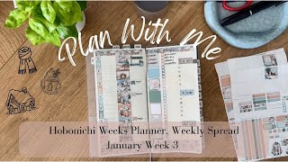 Plan With Me | Hobonichi Weeks | Jan. Week 3 | Weekly Spread | Purchasing a home & NY Resolutions!