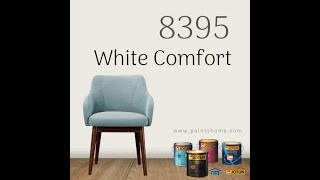 لون وايت كومفورت 8395 من جوتن للدهانات ابيض مصفر قليلا الألوان المتناسقه معه Jotun Paints