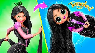 Good vs Bad Rapunzel / 30 LOL OMG DIYs