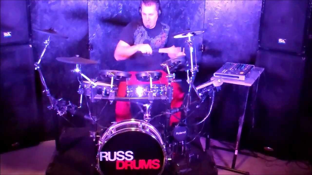 Neo-funk drum solo demo video - Russdrums