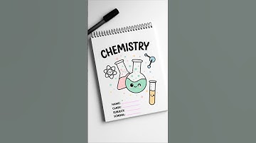 DIY রসায়নের প্রথম পাতার নকশা – সহজ অ্যাসাইনমেন্ট কভার আর্ট#শর্টস #স্কুল #প্রান্ত পাতা #স্কুলে ফিরে যাওয়া