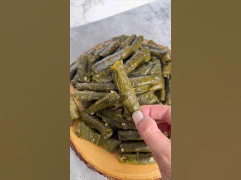 Tabaquitos de uva o hojas de parra #receta #comidaarabe #receta #