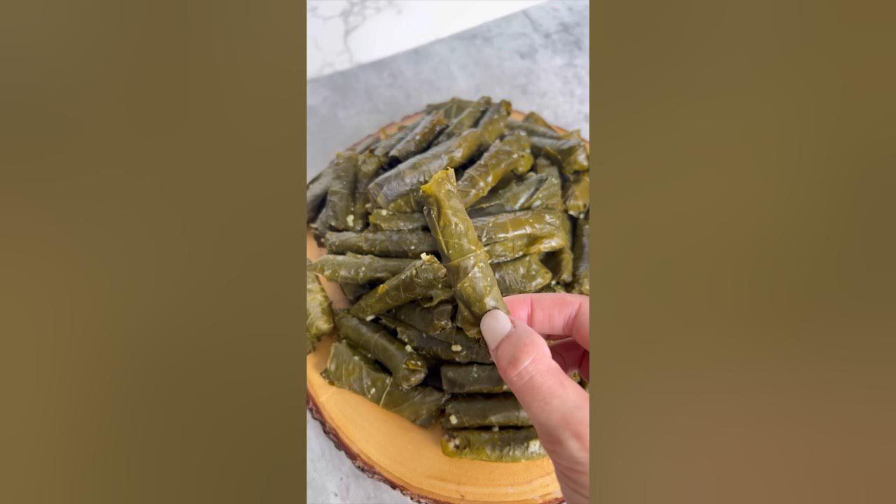 Tabaquitos de uva o hojas de parra #receta #comidaarabe #receta #