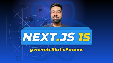 Nextjs 15 Tutorial Hindi 55 generateStaticParams
