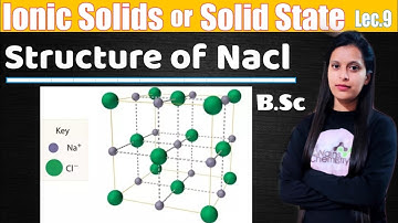 lec.9|structure of Nacl|structure of AB type ionic solids| By Nainu Thakur|B.Sc