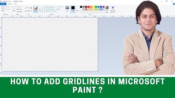 How to add gridlines in Microsoft paint ?