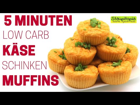 Schwarzwälder-Kirsch-Muffins (Low-Carb Rezept). 