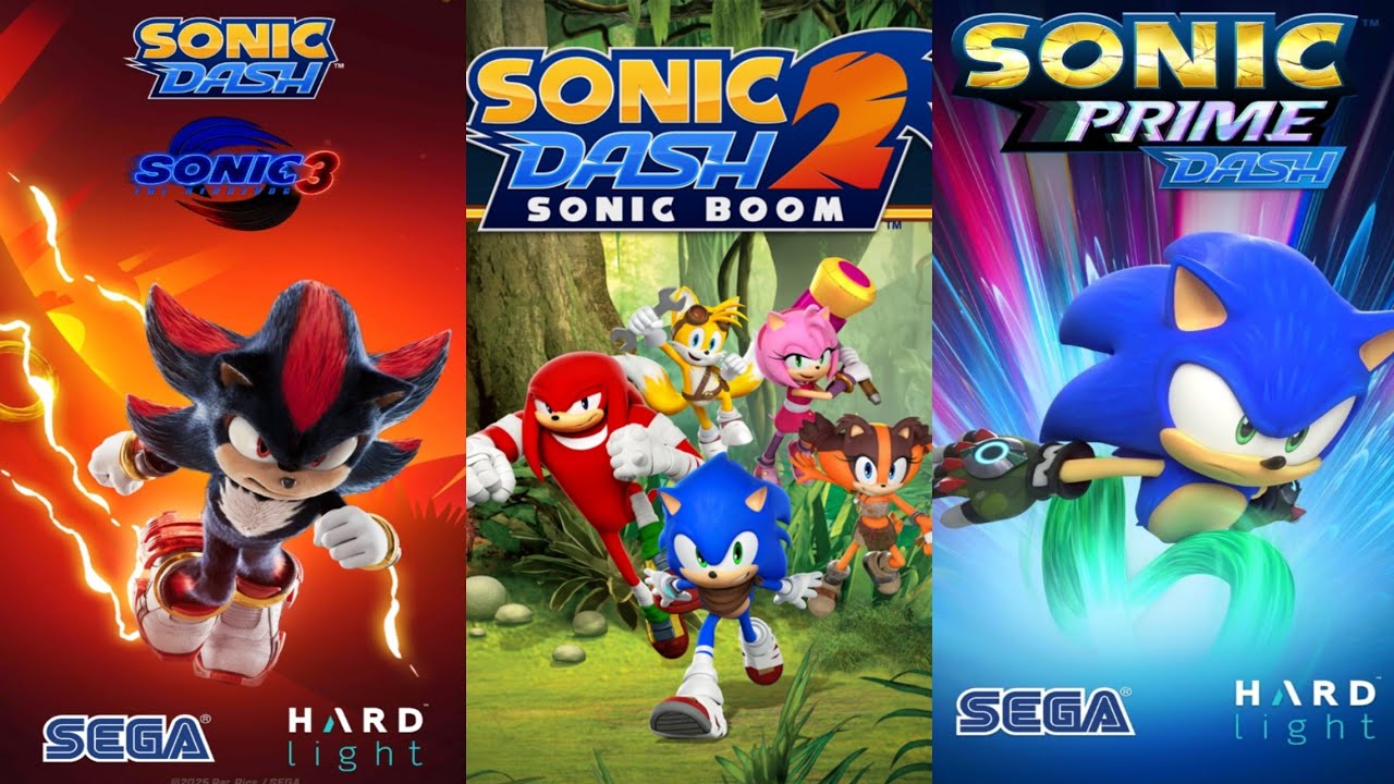 Sonic Dash 🆚 Sonic Boom 🆚 Sonic Prime Dash vs All Bosses Zazz Eggman ...