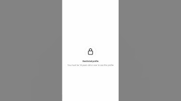 you must be 18 year old or over to see this profile | How to fix Restricted profile / Instagram