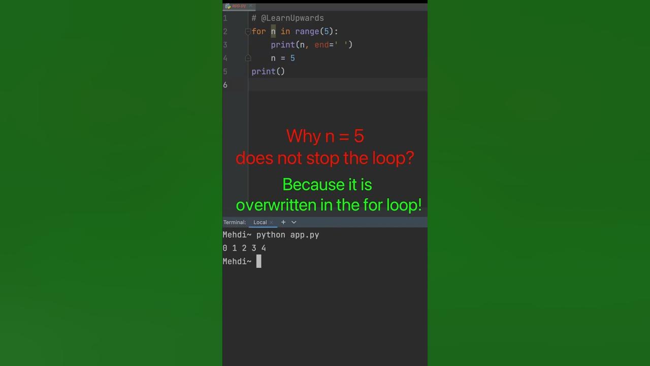 For Loop Iteration in Python - YouTube