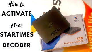 How to activate Startimes decoders