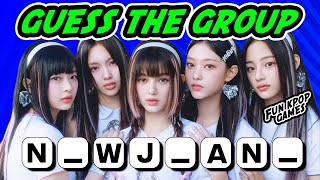 GUESS THE KPOP GROUP BY THE INCOMPLETE NAME #1  FUN KPOP GAMES 2023