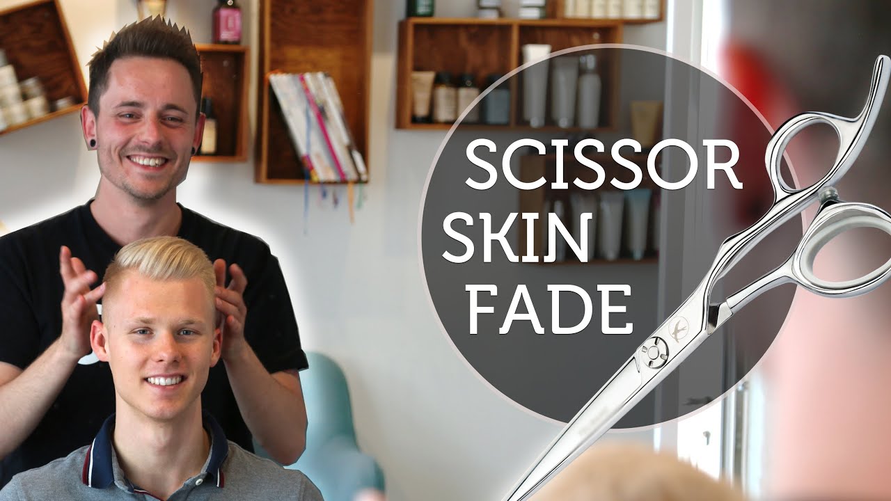 Scandinavian Skin Fade With Scissor Over Comb & Machine 