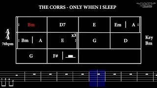 Video thumbnail of "THE CORRS - Only When I Sleep [CHORD PROGRESSION + TABS]"