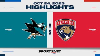 NHL Highlights | Sharks vs. Panthers - October 24, 2023