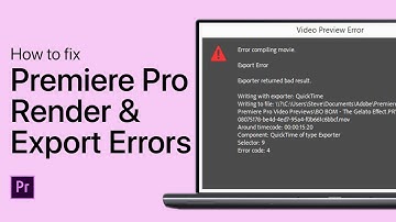 How To Fix Premiere Pro Render and Export Errors