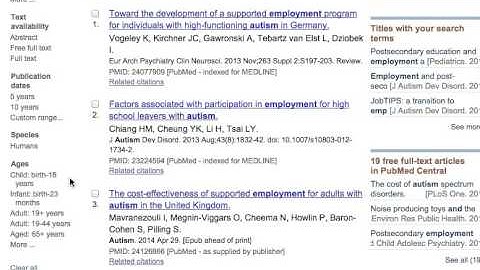 Using Filters in PubMed
